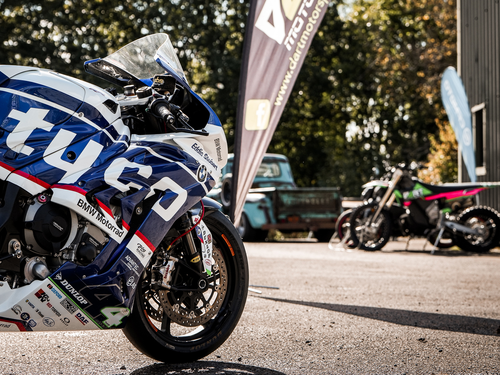 Race bikes and off-road bikes at DART Motorsport